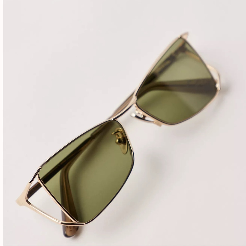 Free People x Retrosuperfuture Premium UV400 Green & Gold Sunglasses BNIB